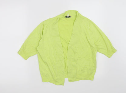 First Avenue Womens Green   Cardigan Jumper Size 12