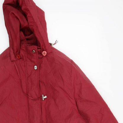 Womens UK Size 12 Wishwood Red Overcoat