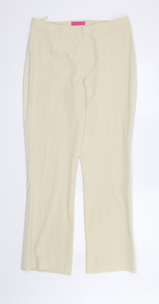 Betty Jackson Womens Beige   Trousers  Size 34 in L31 in