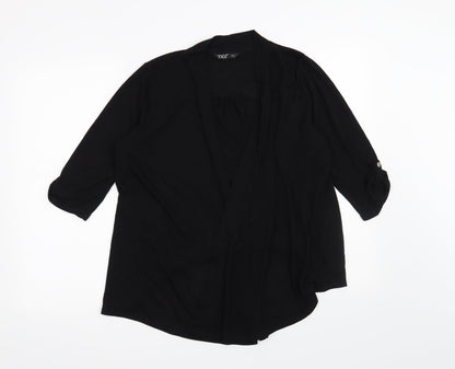Womens UK Size 10 Tigi Black Basic T-Shirt