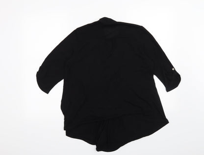 Womens UK Size 10 Tigi Black Basic T-Shirt