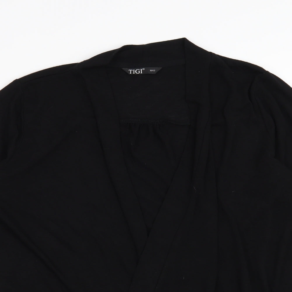 Womens UK Size 10 Tigi Black Basic T-Shirt