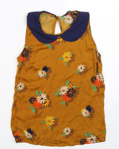 Womens UK Size 8 Atmosphere Brown Basic Tank