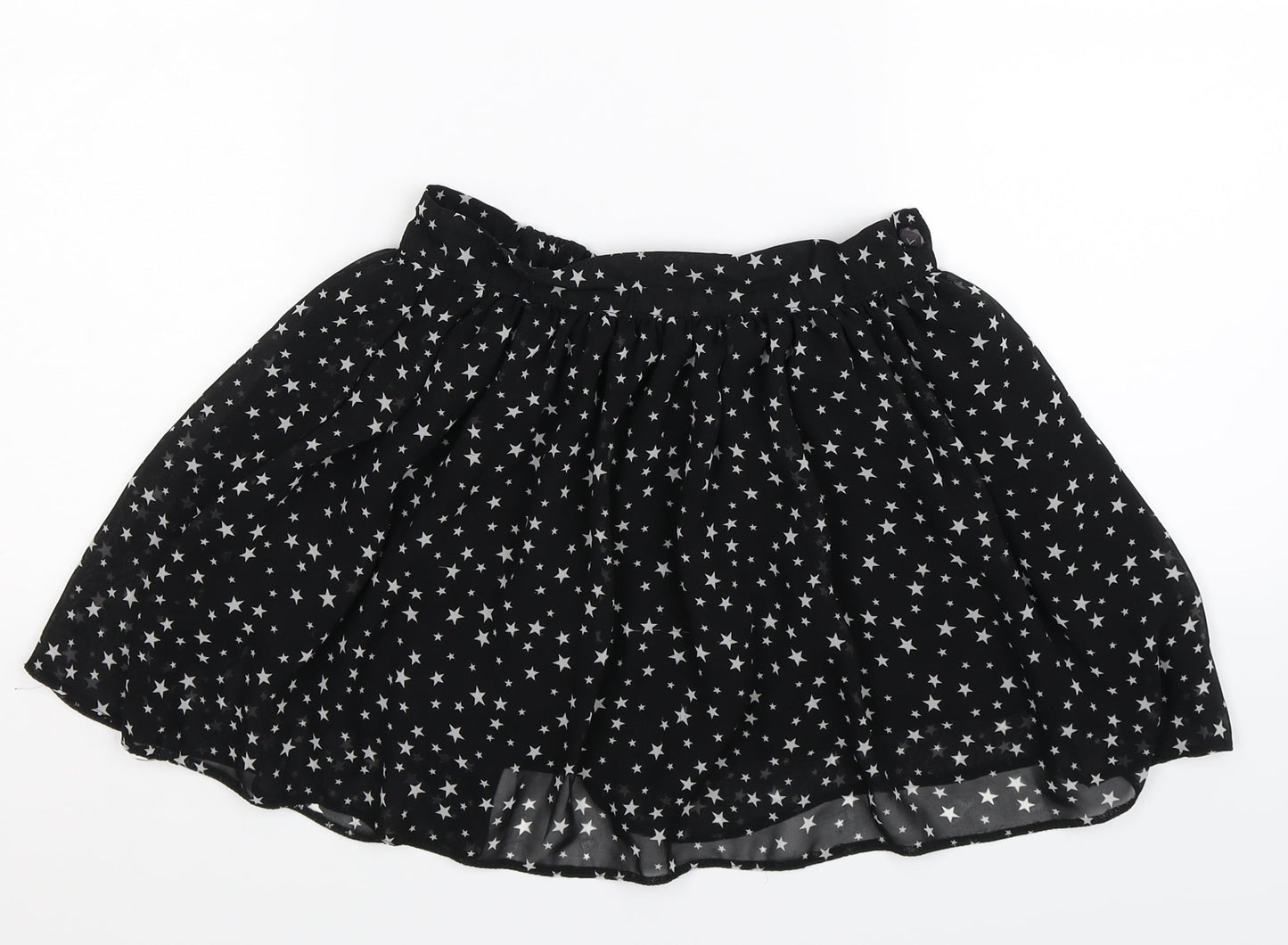 Candy Couture Womens Black Geometric  Mini Skirt Size 26 in