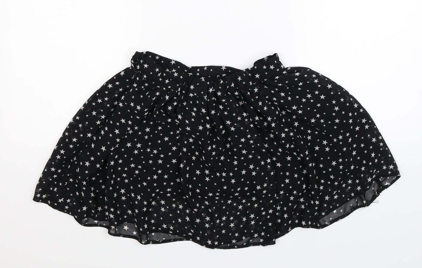 Candy Couture Womens Black Geometric  Mini Skirt Size 26 in