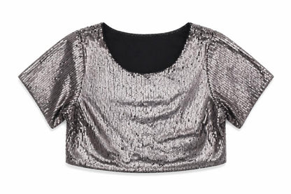 Boutique Womens Silver   Basic Blouse Size S  - Oversized