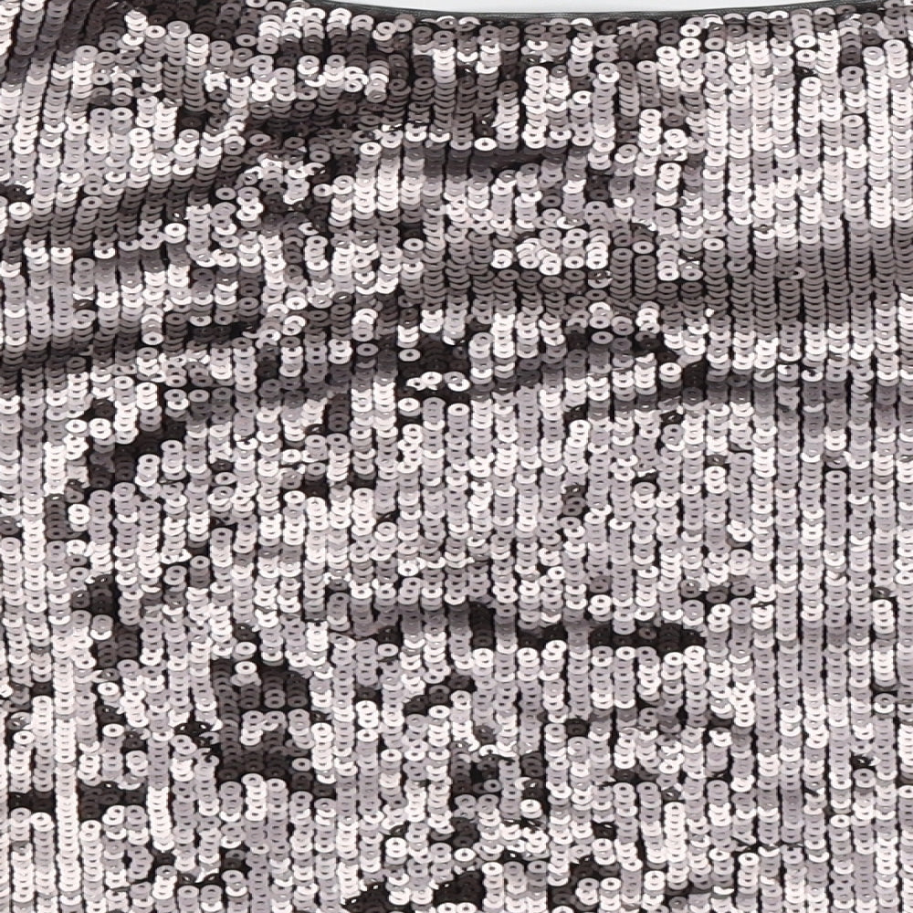 Boutique Womens Silver   Basic Blouse Size S  - Oversized