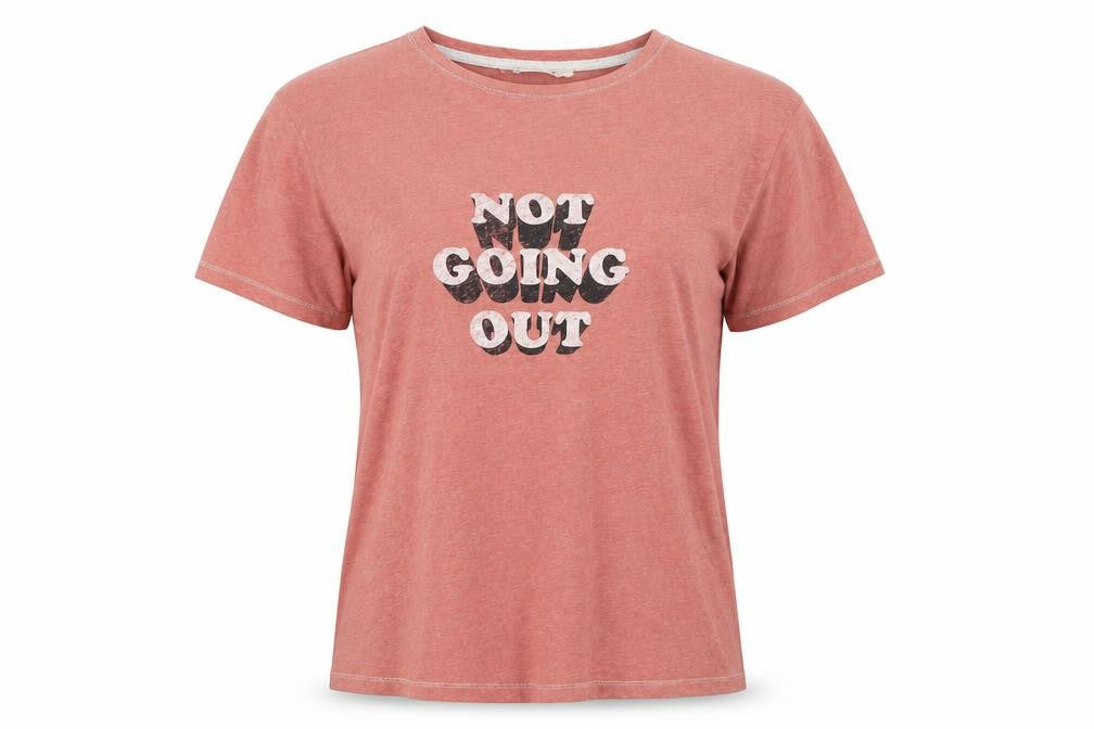 Womens UK Size 8 Day Dreams Beige Basic T-Shirt