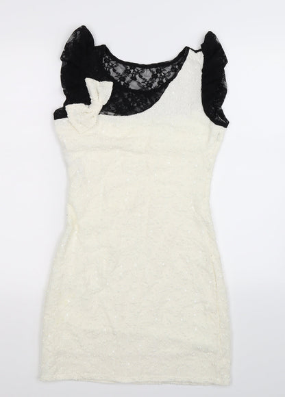 Preworn Womens White   Bodycon  Size S