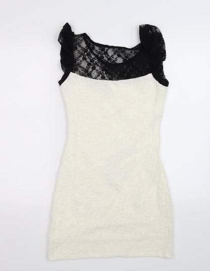 Preworn Womens White   Bodycon  Size S