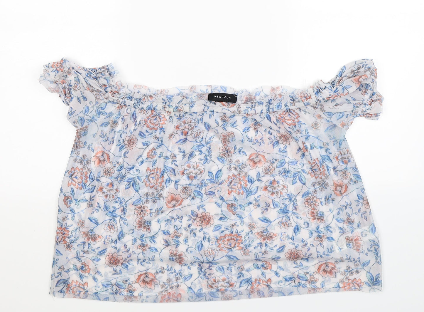Womens UK Size 12 New Look White Basic Blouse