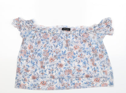 Womens UK Size 12 New Look White Basic Blouse
