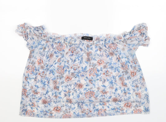 Womens UK Size 12 New Look White Basic Blouse