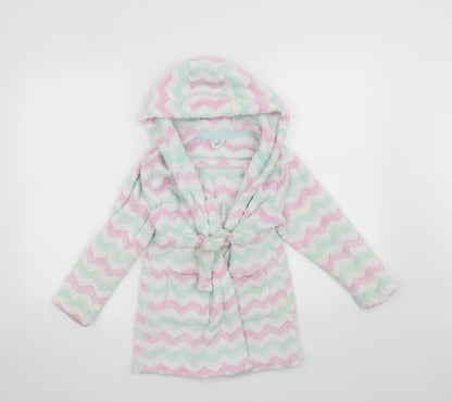 Matalan Girls Blue Solid  Top Robe Size 6 Years