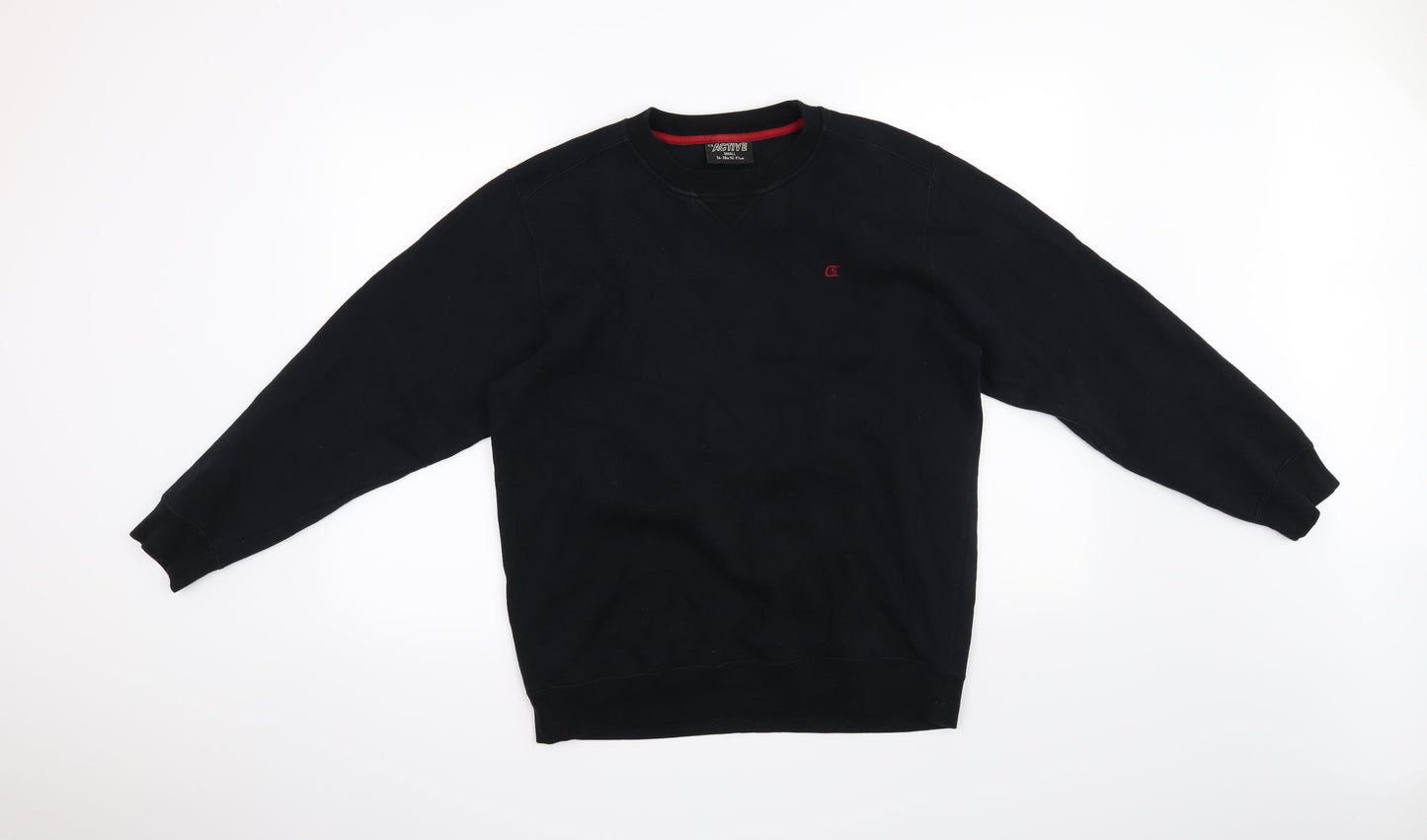 Active Mens Black   Pullover Jumper Size S