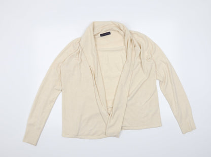 M&S Womens Beige   Cardigan Jumper Size M