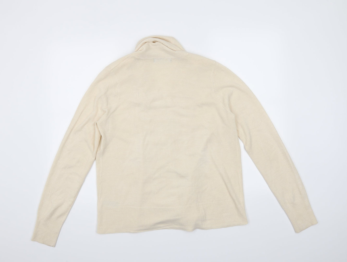 M&S Womens Beige   Cardigan Jumper Size M