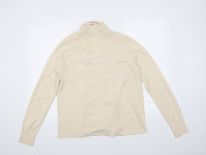 M&S Womens Beige   Cardigan Jumper Size M