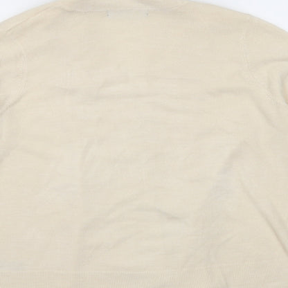 M&S Womens Beige   Cardigan Jumper Size M