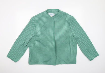 Deanes Womens Green   Cardigan Jumper Size M