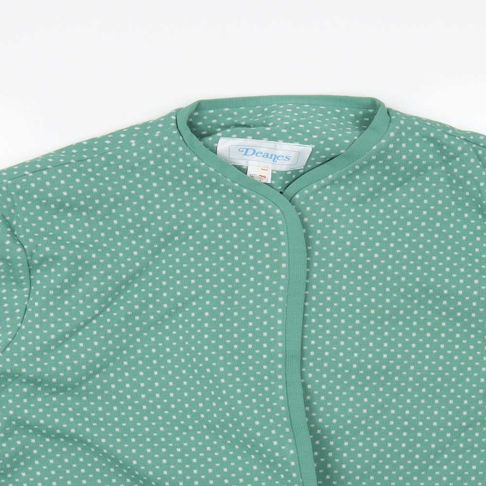 Deanes Womens Green   Cardigan Jumper Size M