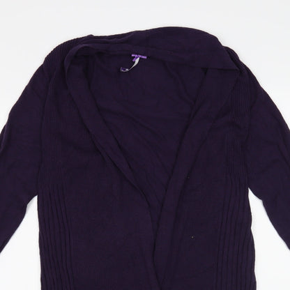 BHS Womens Purple   Cardigan Jumper Size 14