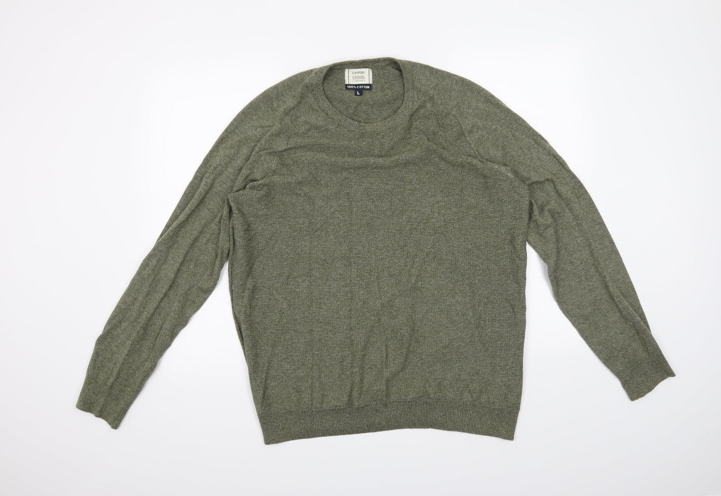 George Mens Green   Pullover Jumper Size L