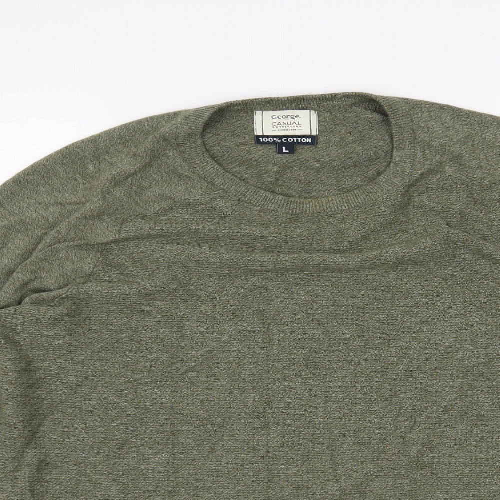 George Mens Green   Pullover Jumper Size L