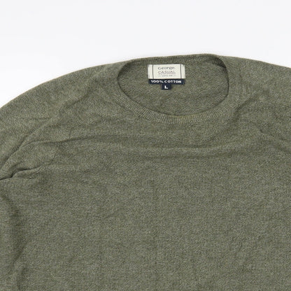 George Mens Green   Pullover Jumper Size L