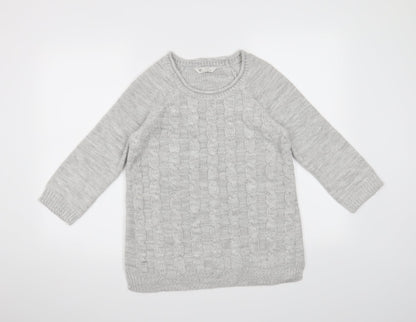 love knitwear Womens Grey   Pullover Jumper Size S