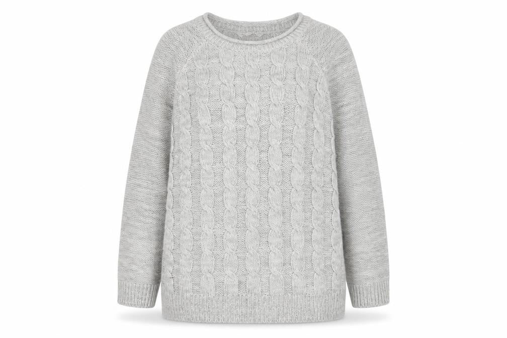 Love Knitwear Womens Grey   Pullover Jumper Size S