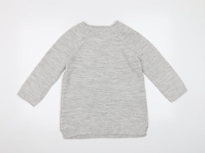 love knitwear Womens Grey   Pullover Jumper Size S