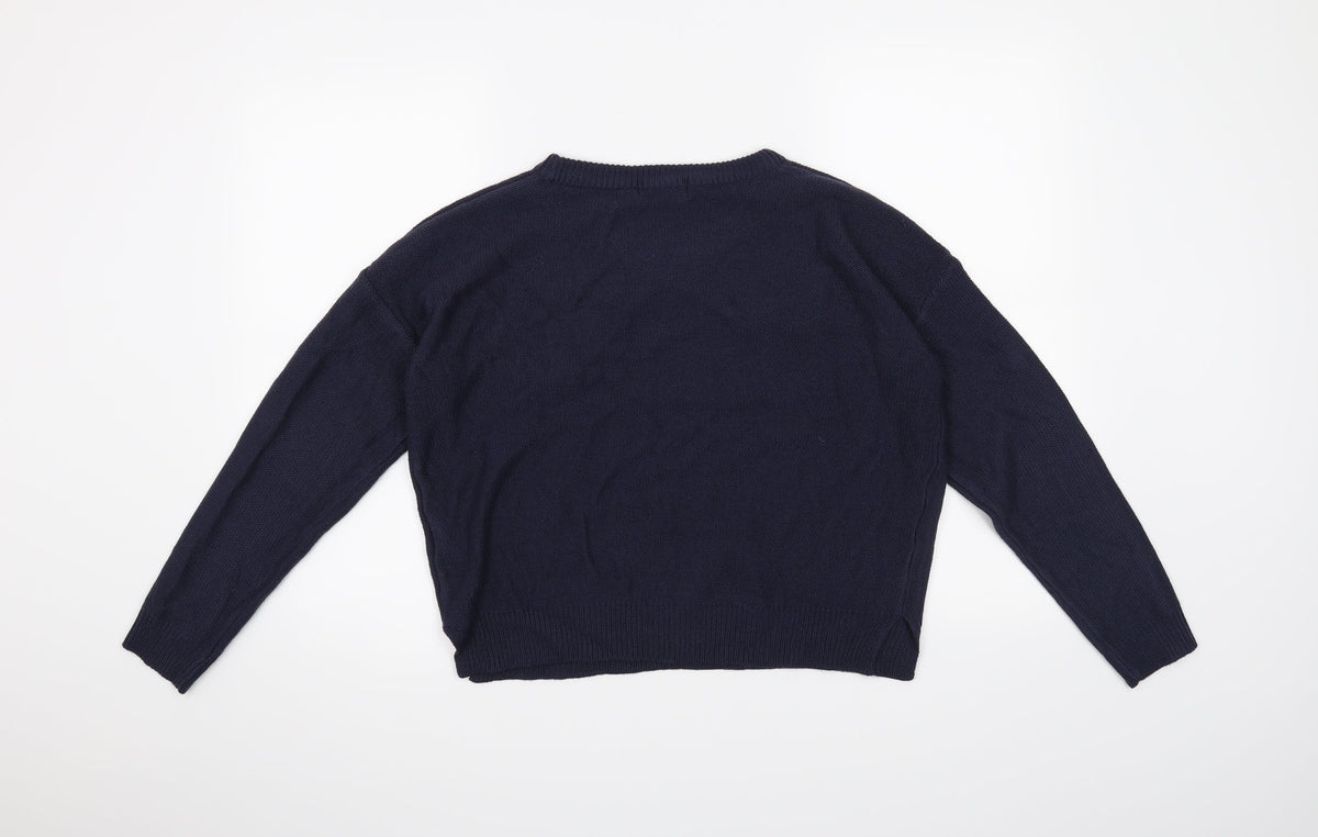 Brave Soul Womens Blue   Pullover Jumper Size S