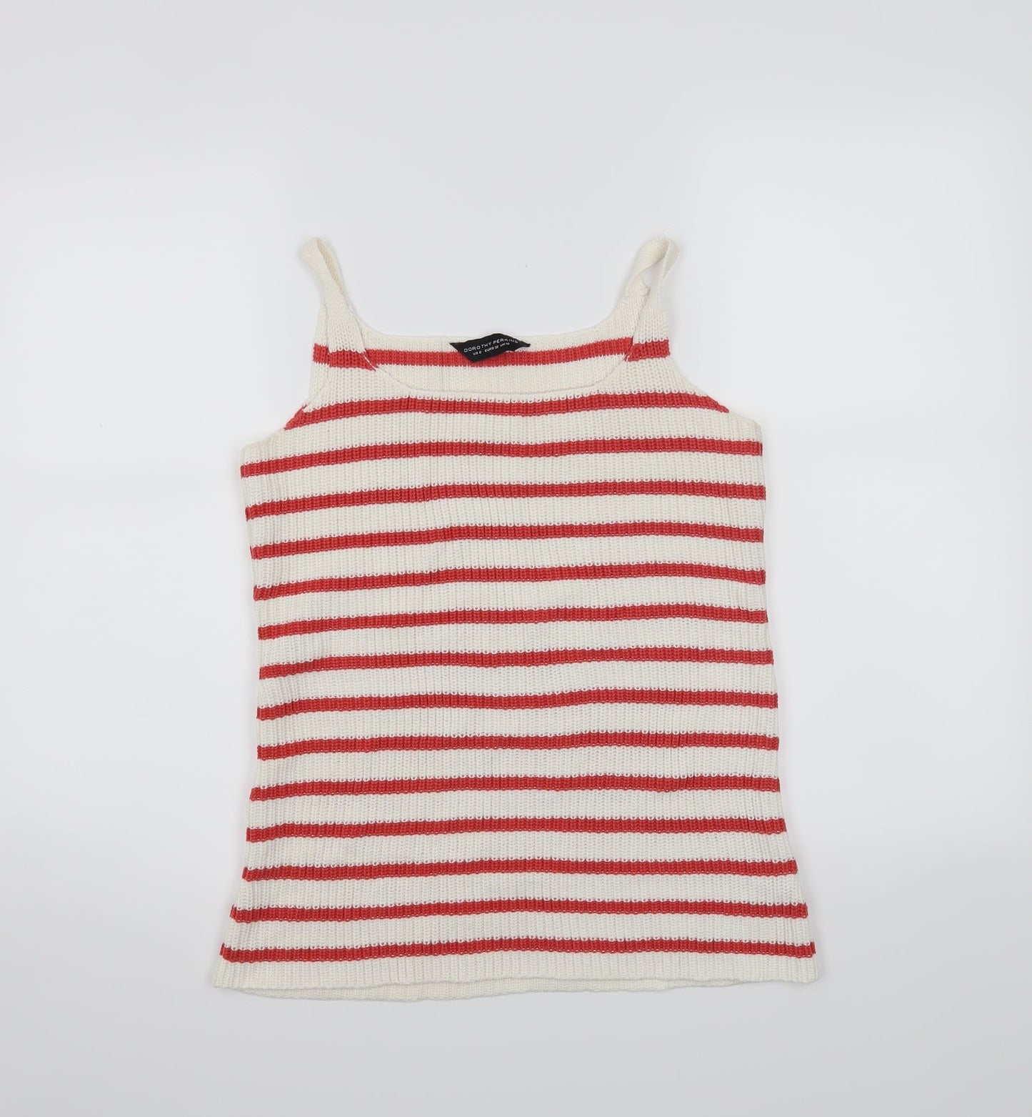 Womens UK Size 10 Dorothy Perkins Red Basic Tank