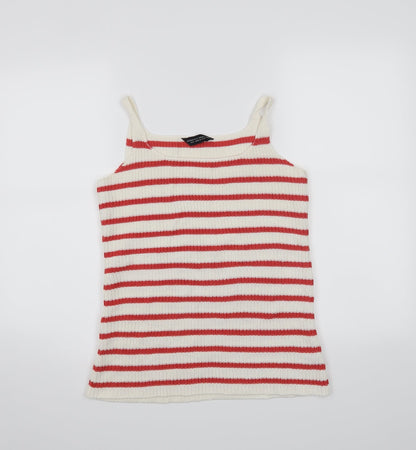 Womens UK Size 10 Dorothy Perkins Red Basic Tank