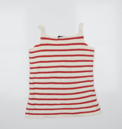 Womens UK Size 10 Dorothy Perkins Red Basic Tank