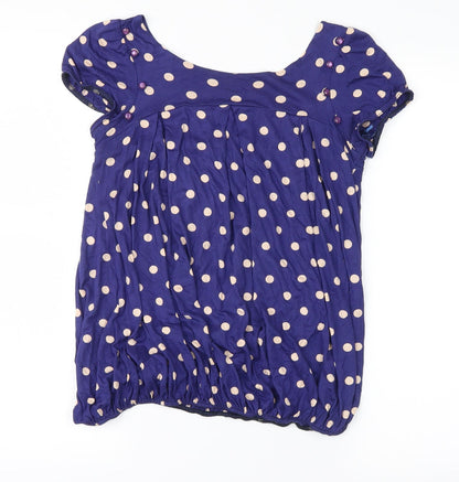 Womens UK Size 8 no brand Blue Basic Blouse