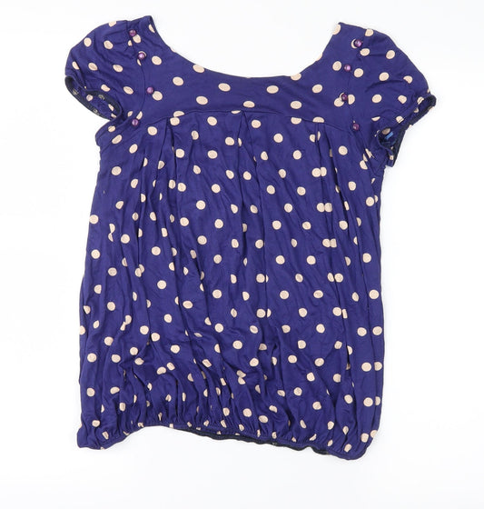 Womens UK Size 8 no brand Blue Basic Blouse