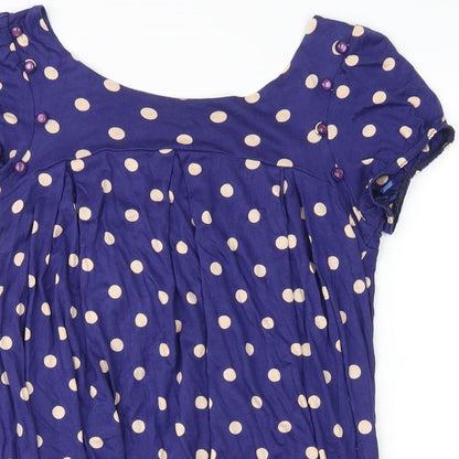 Womens UK Size 8 no brand Blue Basic Blouse