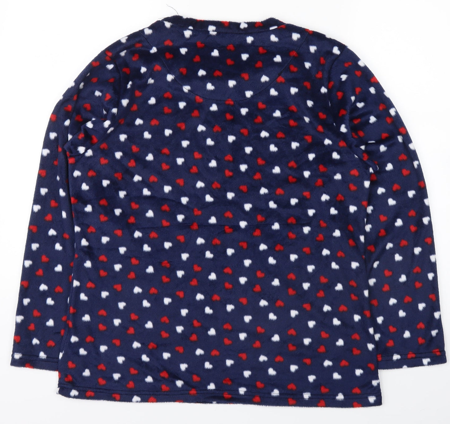 M&Co Womens Blue Polka Dot  Top Pyjama Top Size 10