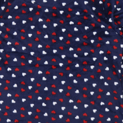 M&Co Womens Blue Polka Dot  Top Pyjama Top Size 10