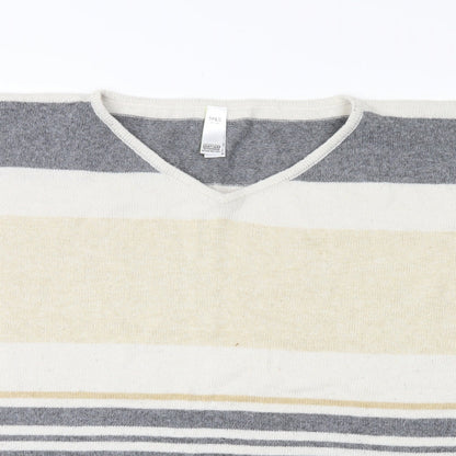 Marks & Spencer Womens Yellow Striped  Pullover Jumper One Size