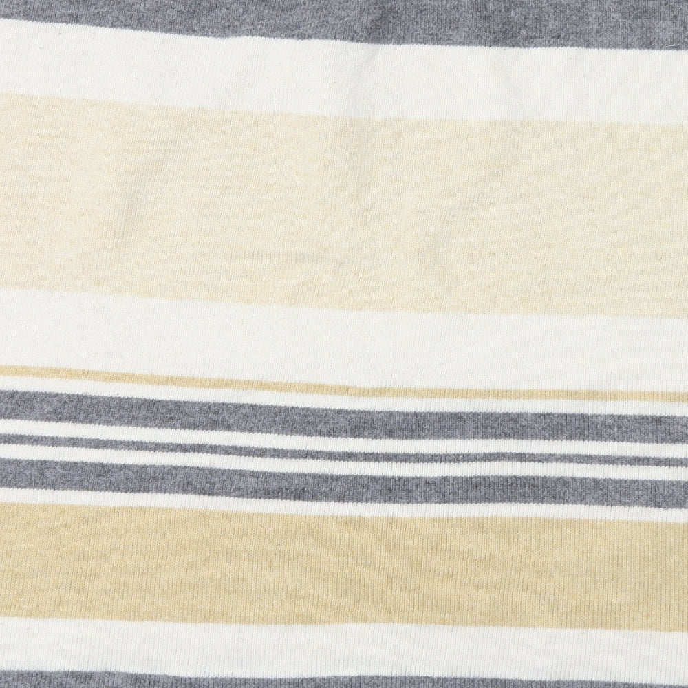 Marks & Spencer Womens Yellow Striped  Pullover Jumper One Size