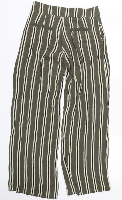 Libertine Womens Green Striped  Trousers  Size S L30 in