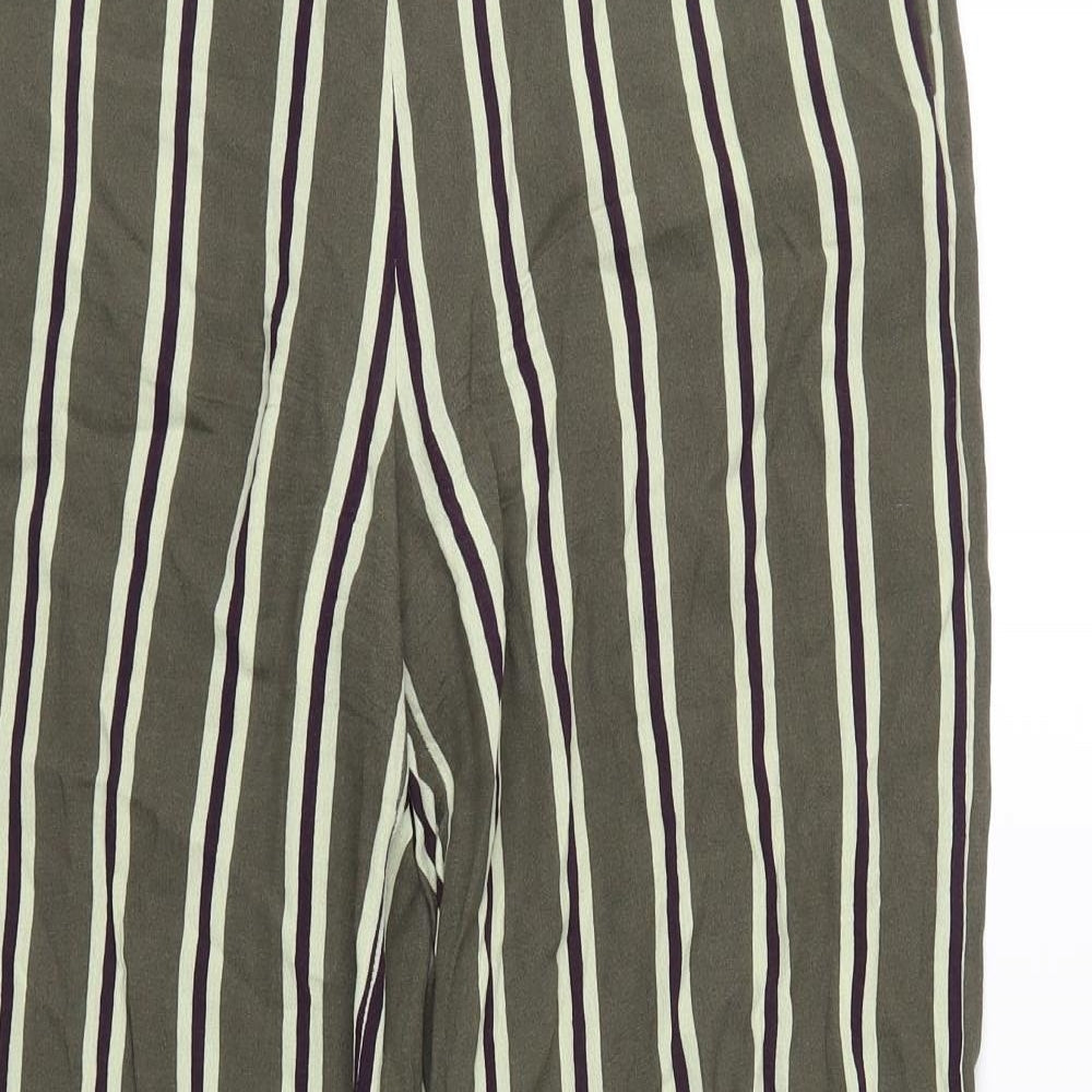 Libertine Womens Green Striped  Trousers  Size S L30 in