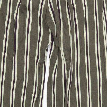 Libertine Womens Green Striped  Trousers  Size S L30 in