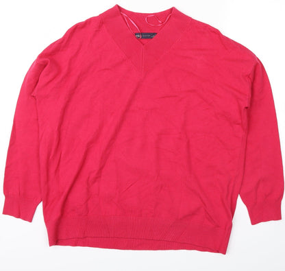 Womens UK Size M Marks and Spencer Pink Pullover Sweatshirt