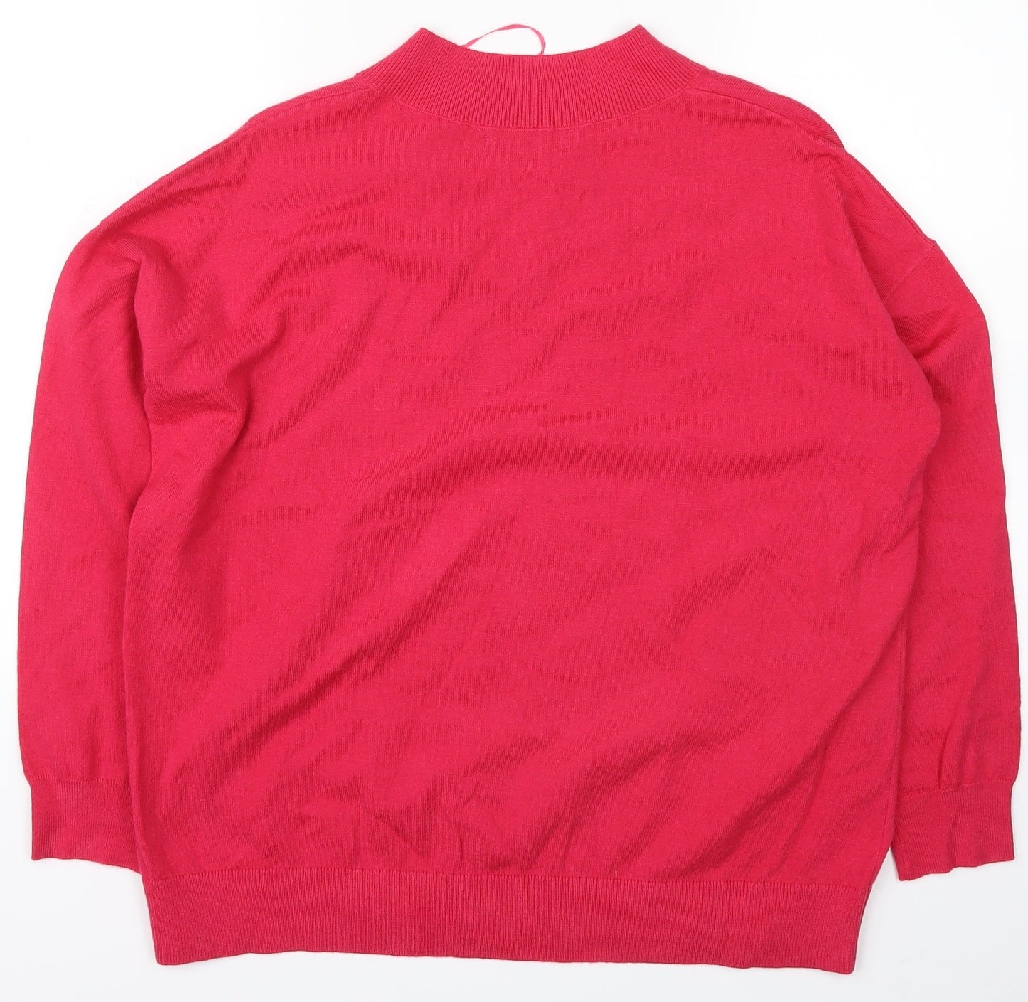 Womens UK Size M Marks and Spencer Pink Pullover Sweatshirt