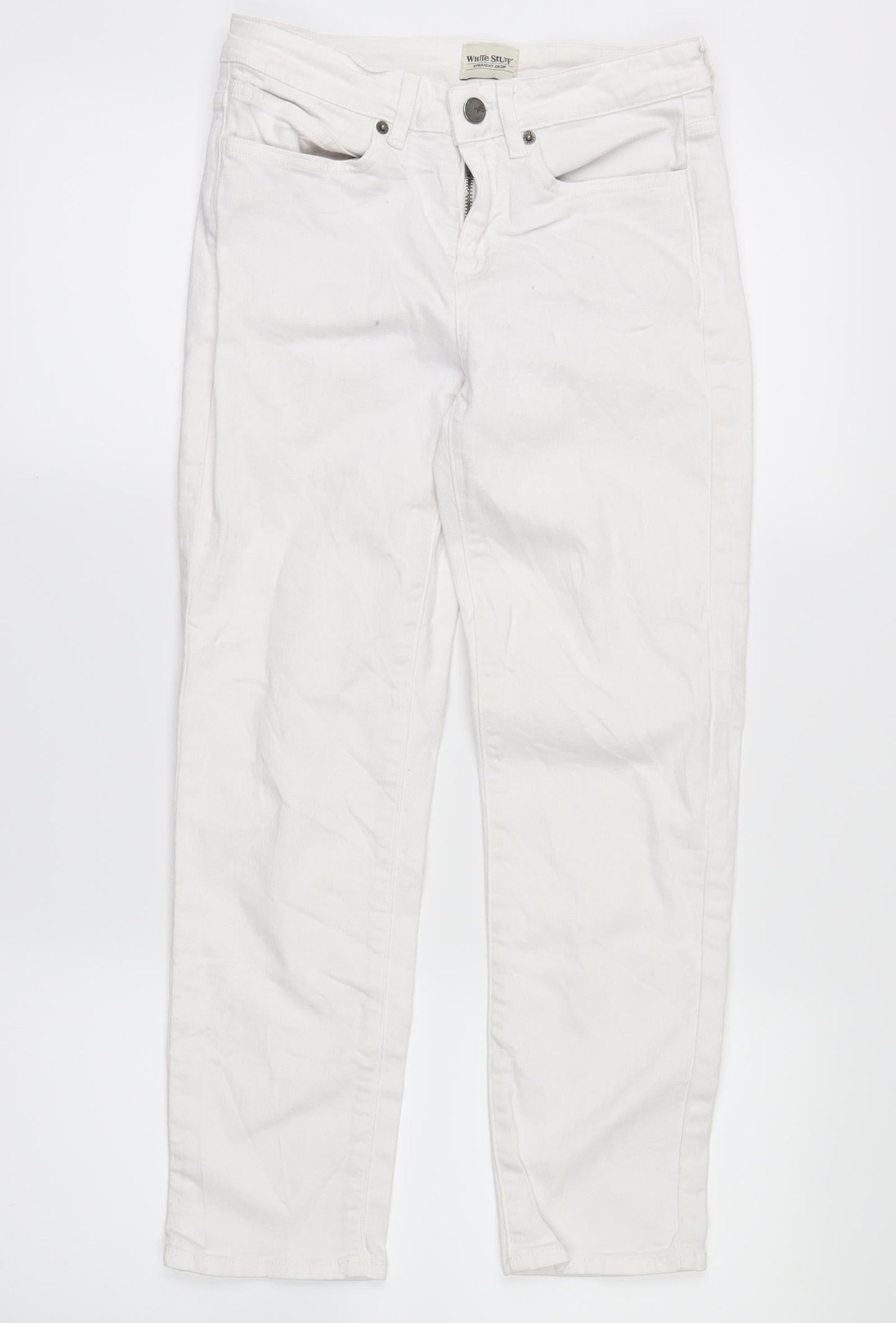 whitestuff Womens White  Denim Skinny Jeans Size 6 L22 in