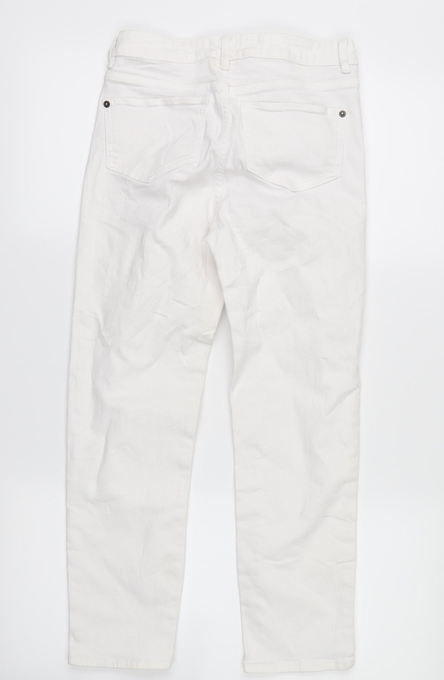 whitestuff Womens White  Denim Skinny Jeans Size 6 L22 in